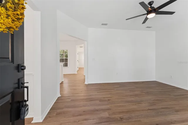 wooden floor in an empty room