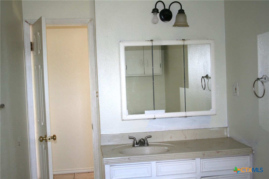3402 Little Nolan Road Killeen, TX 76542 - Photo 29 of 37 a bathroom with a sink and a mirror