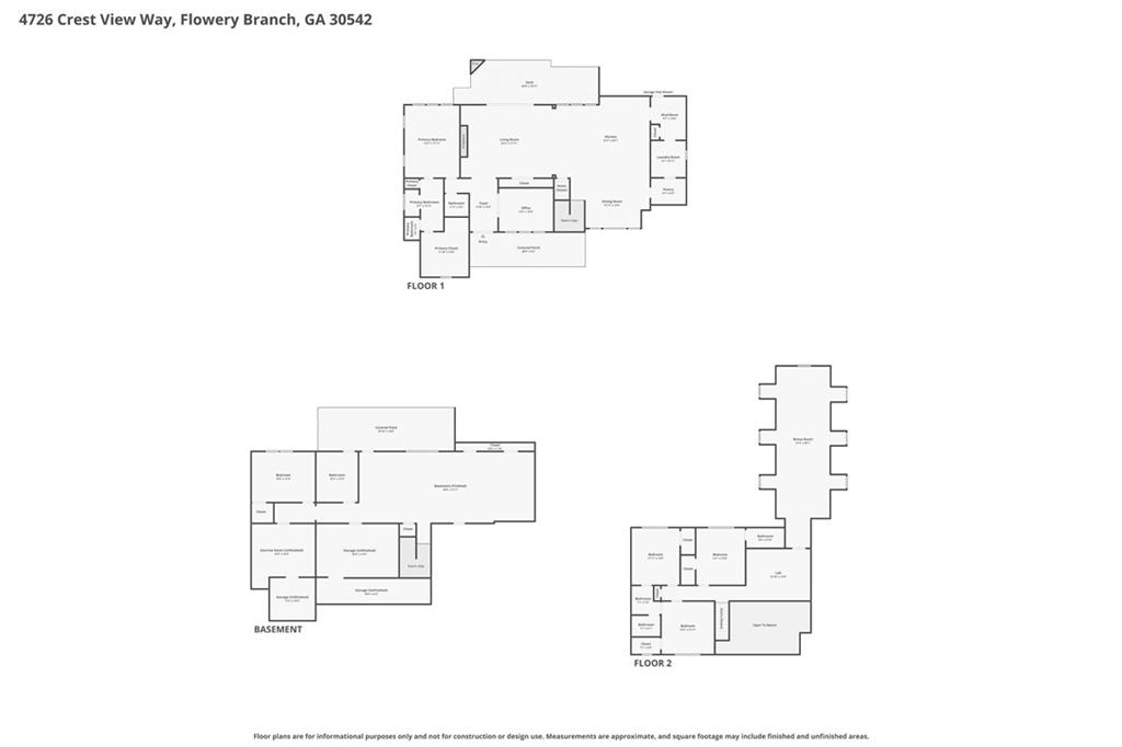 4726 Crestview Way Flowery Branch, GA 30542 - Photo 48 of 48 a picture of floor plan