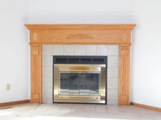a view of fireplace