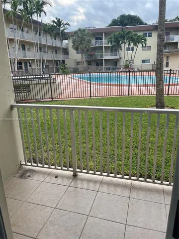 a view of a glass door