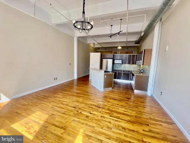 a view of a living room with a chandelier