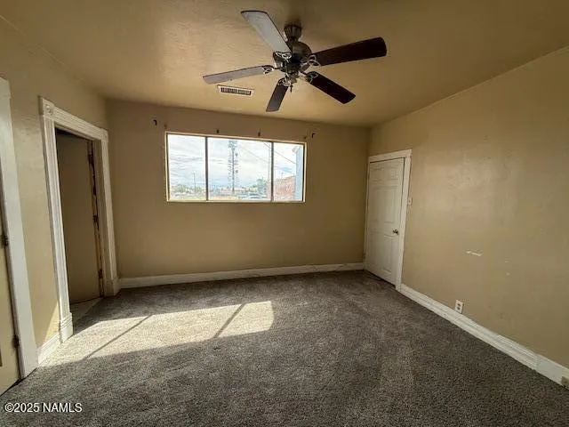 a bathroom with a shower and toilet