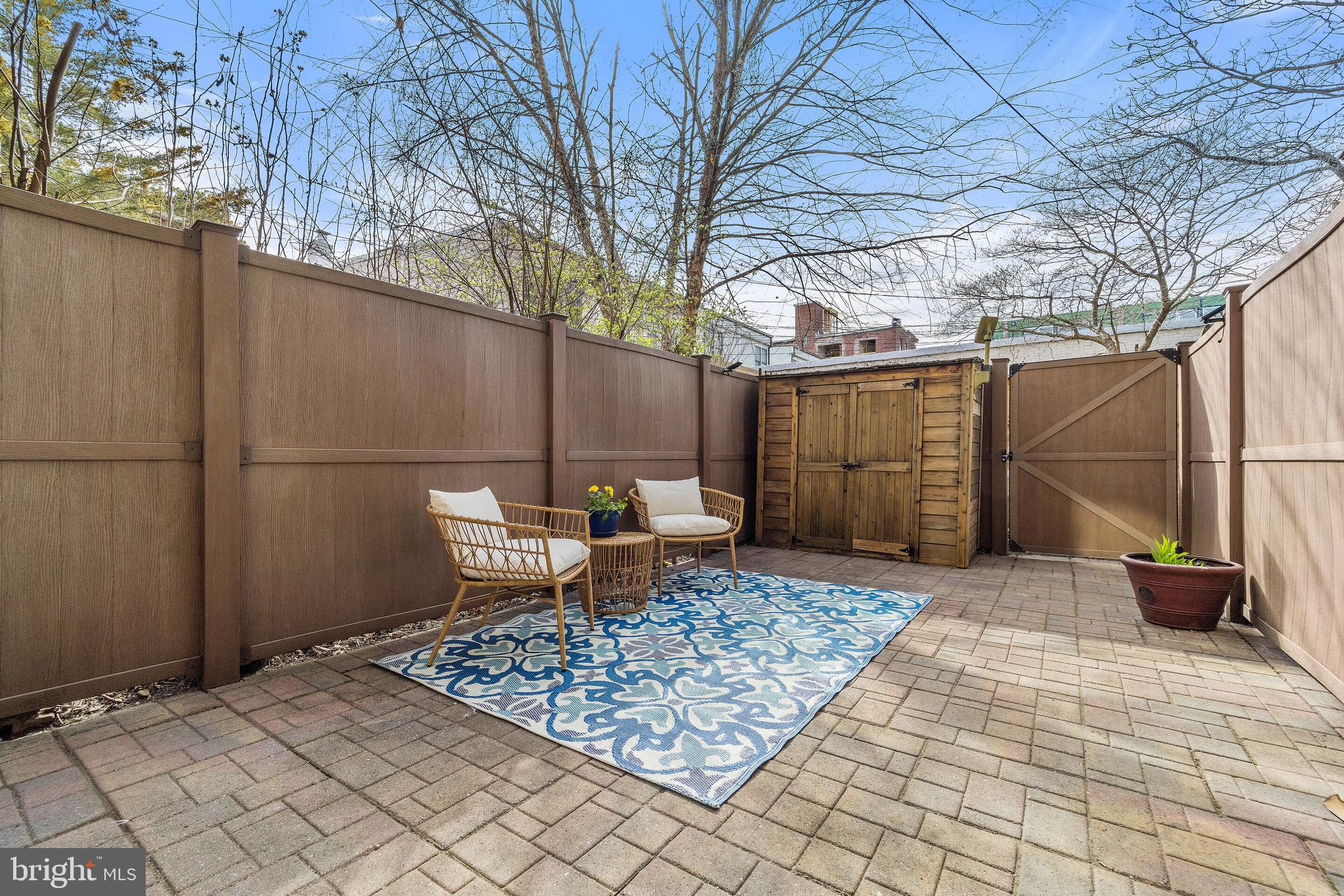 210 9th Street Northeast Washington, DC 20002 - Photo 22 of 31 Intimate rear patio with more storage.