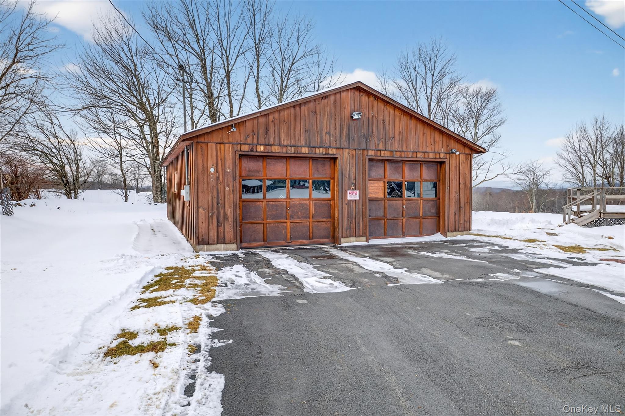 191 Rose Road Woodbourne, NY 12788 - Photo 30 of 47 Snow covered garage. Plenty of space for 2+ vehicles plus a workshop and storage for your hobbies. Ready with 200+ amp service.