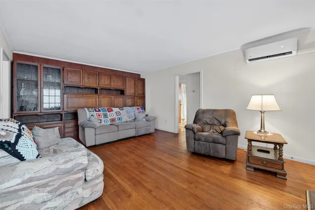 a bedroom with furniture and a bed