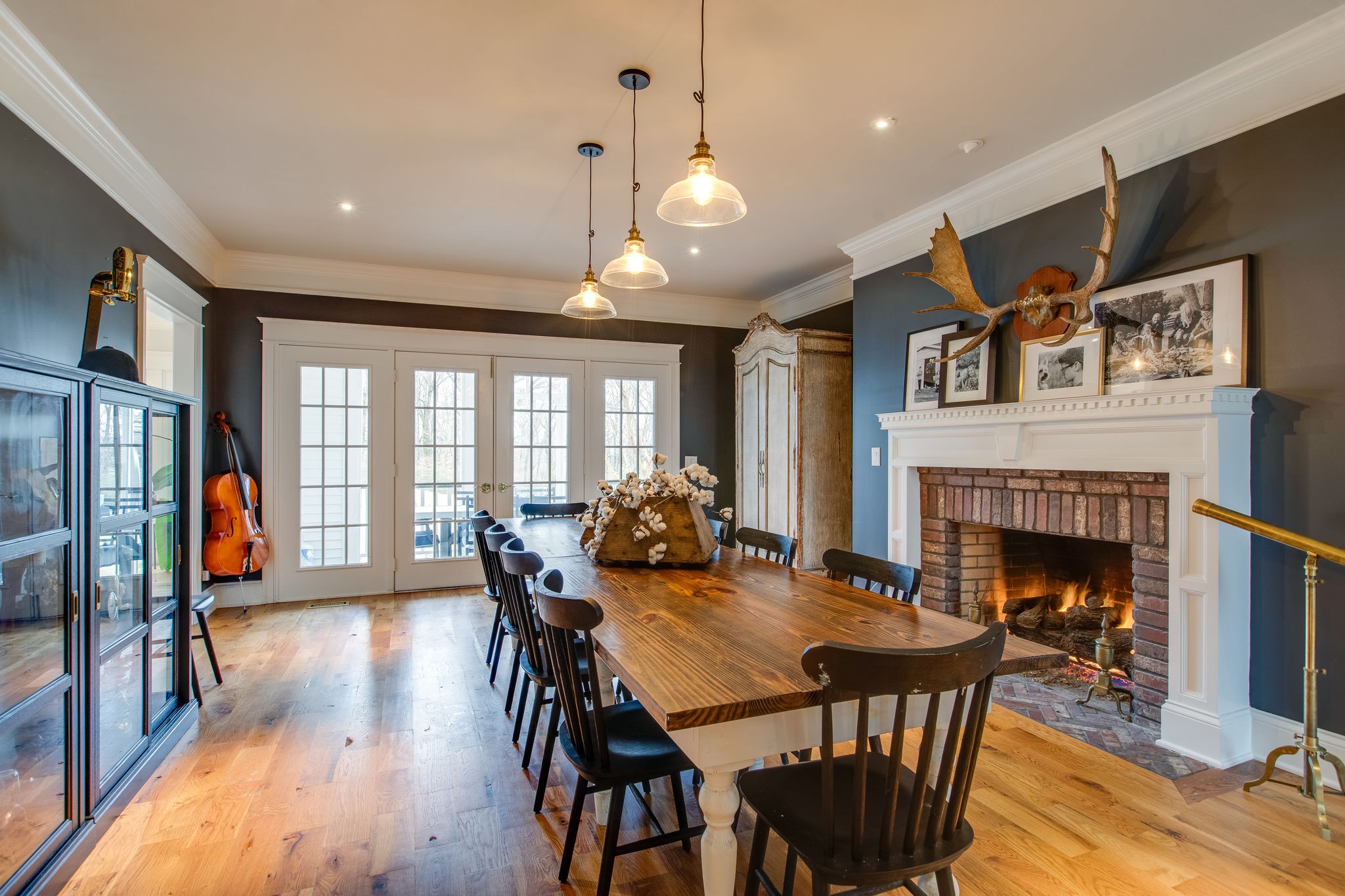 4280 Warren Road Franklin, TN 37067 - Photo 25 of 50 a view of a dining room with furniture window and wooden floor