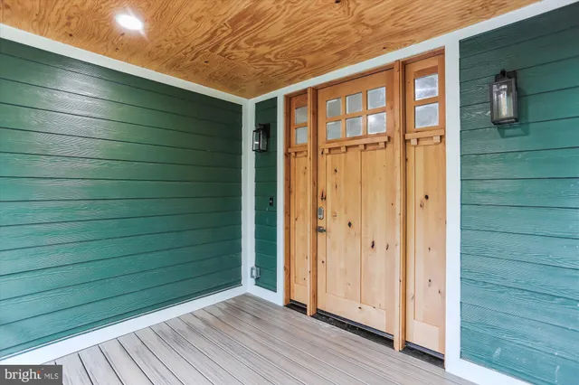 a view of front door