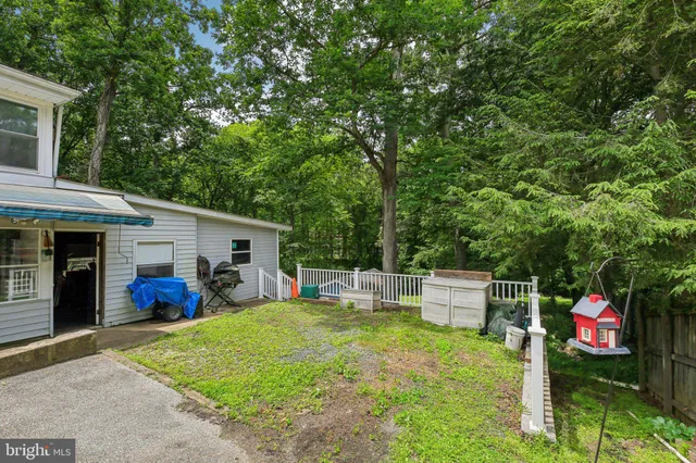 a house view with a garden space