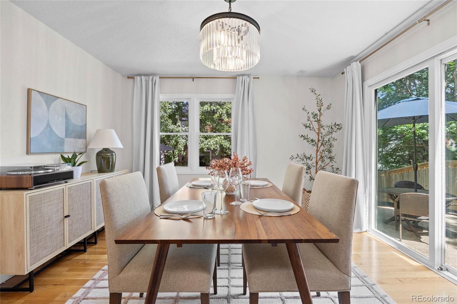 7 Red Maple Place Littleton, CO 80127 - Photo 11 of 50 a view of a dining room with furniture window and outside view