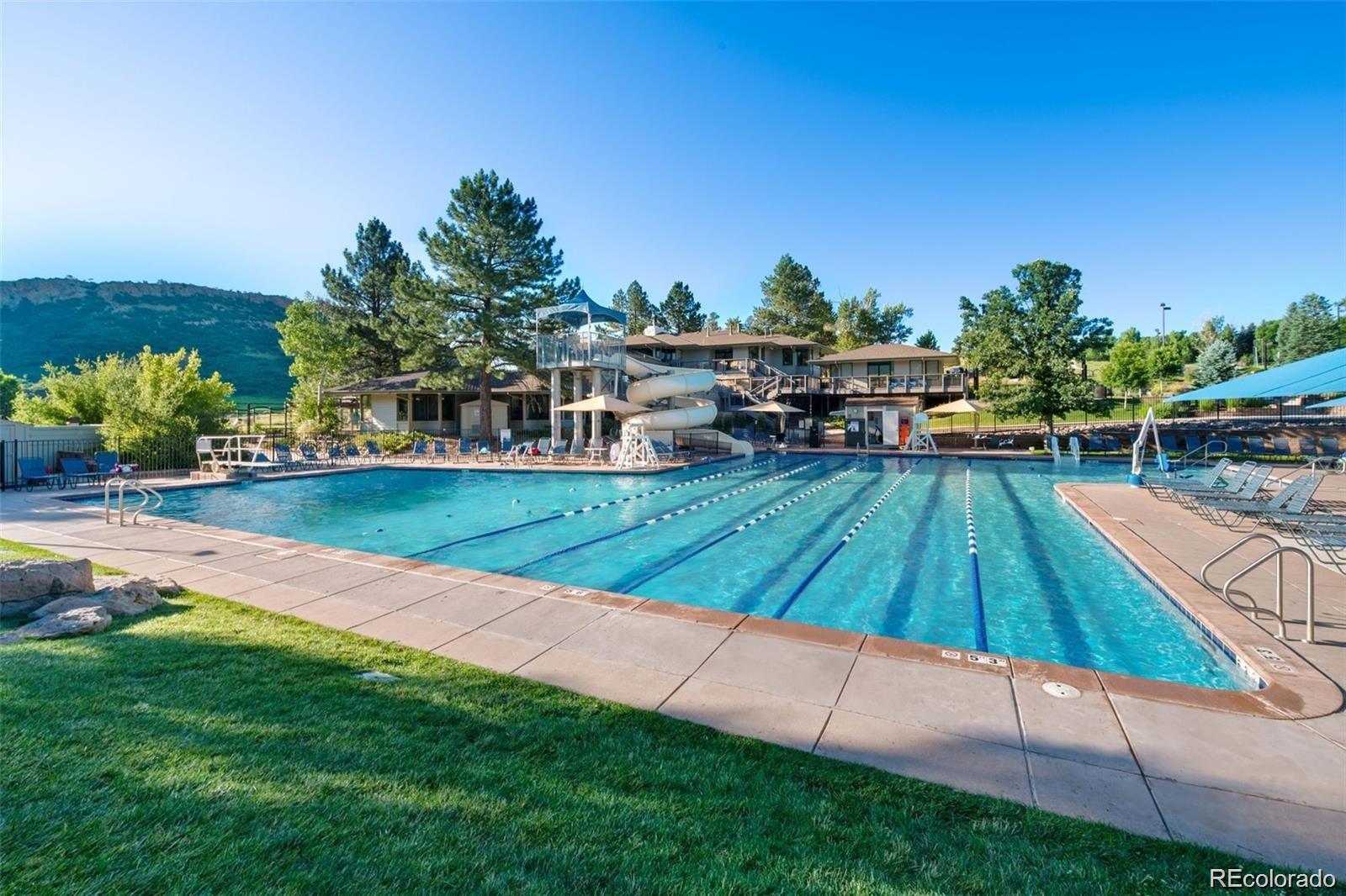 7 Red Maple Place Littleton, CO 80127 - Photo 43 of 50 a view of a backyard with sitting area
