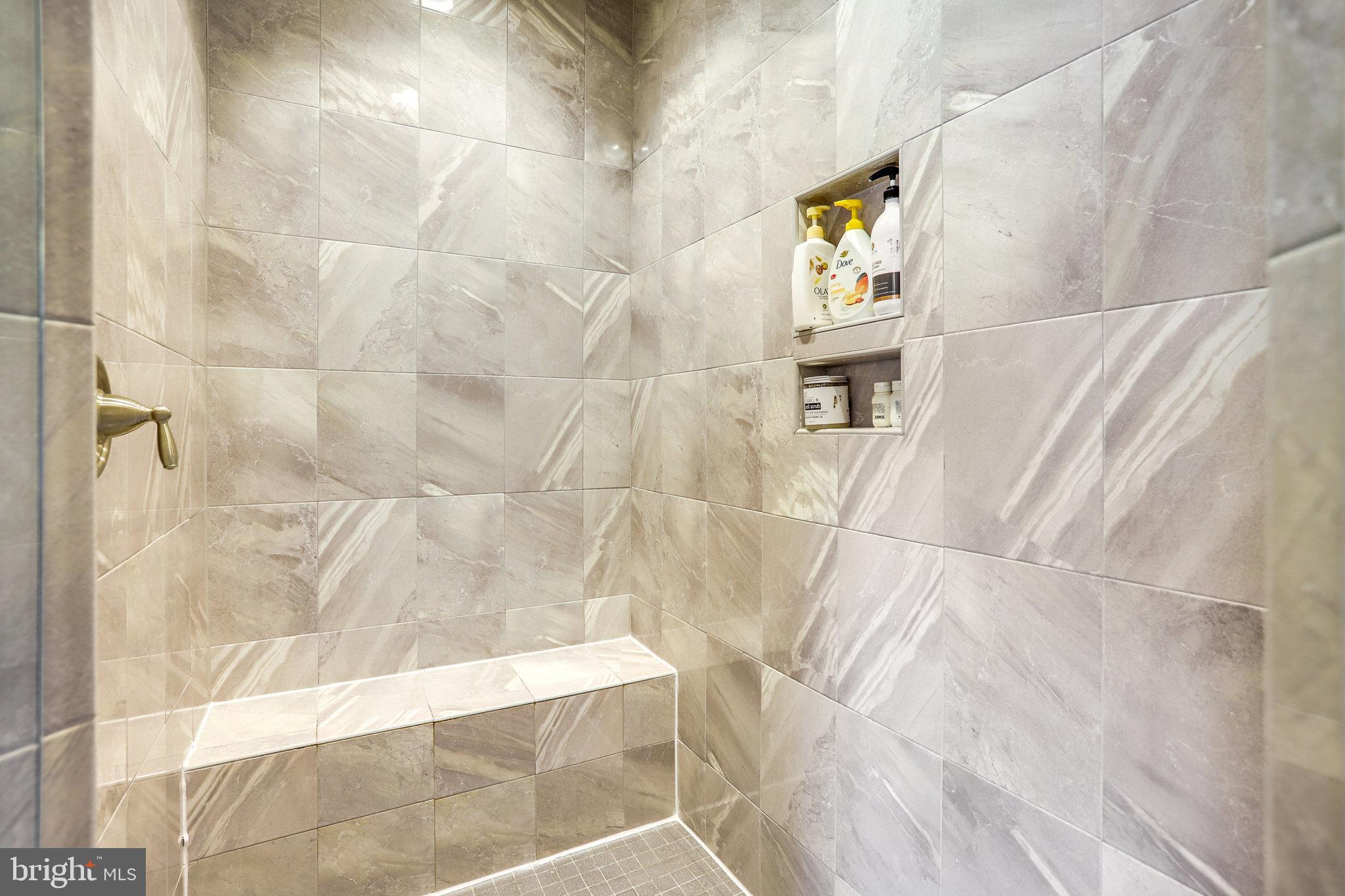 714 Kingsley Road Southwest Vienna, VA 22180 - Photo 34 of 62 Love The Shower With Bench!