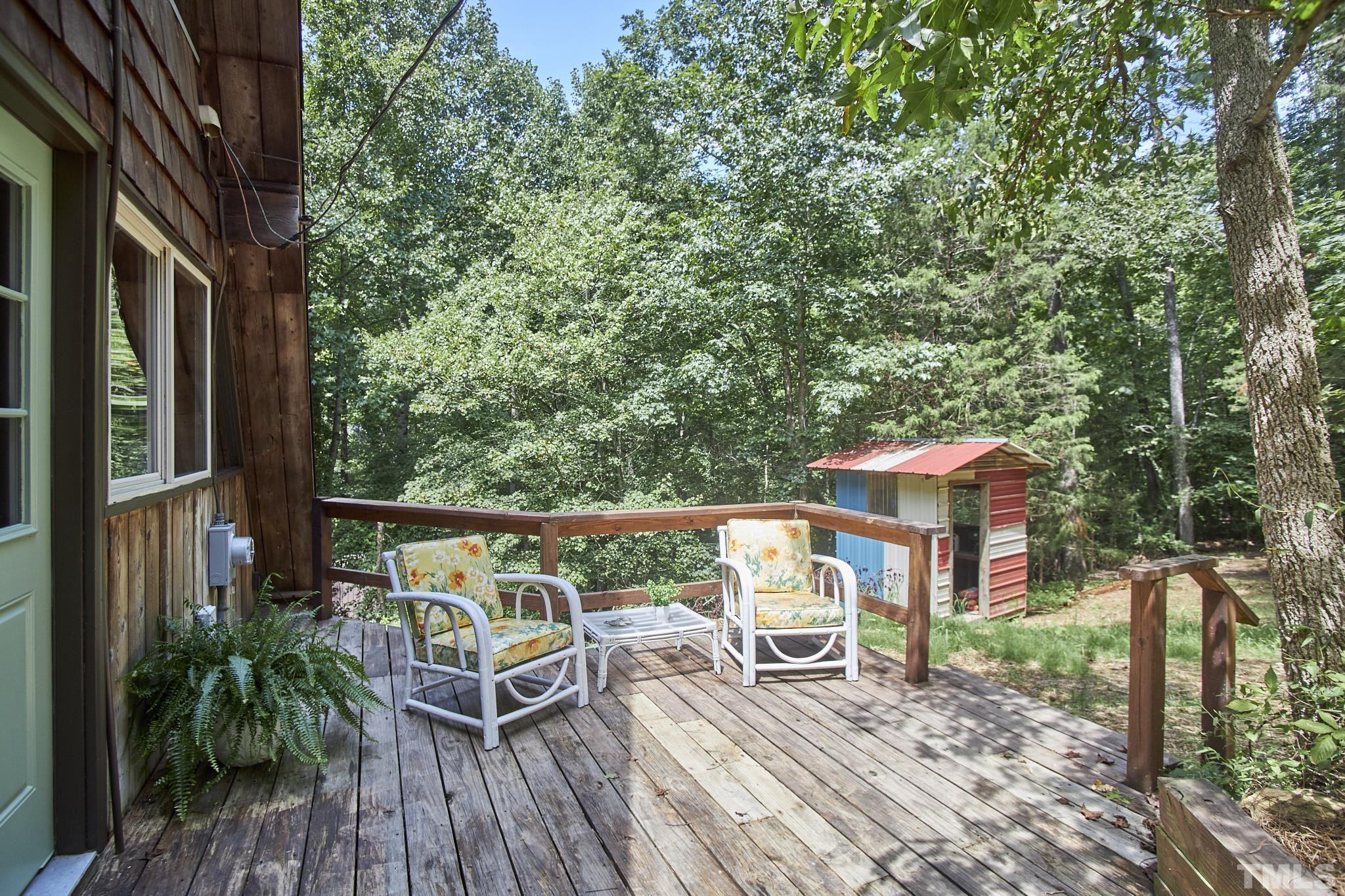 1002 Wave Road Chapel Hill, NC 27517 - Photo 41 of 43 a view of balcony with furniture and wooden deck