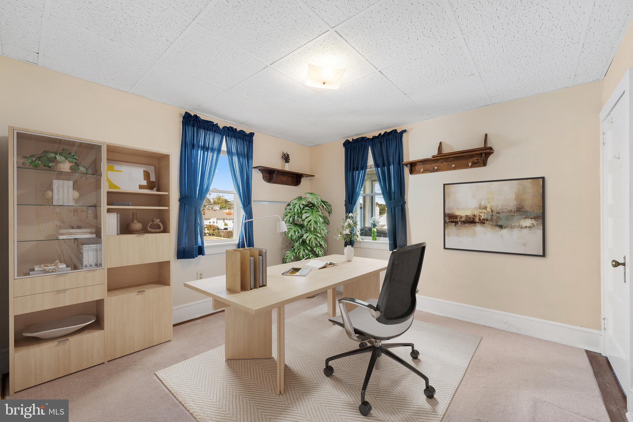 226 South Pine Avenue Maple Shade, NJ 08052 - Photo 27 of 39 a view of a workspace with furniture and a potted plant
