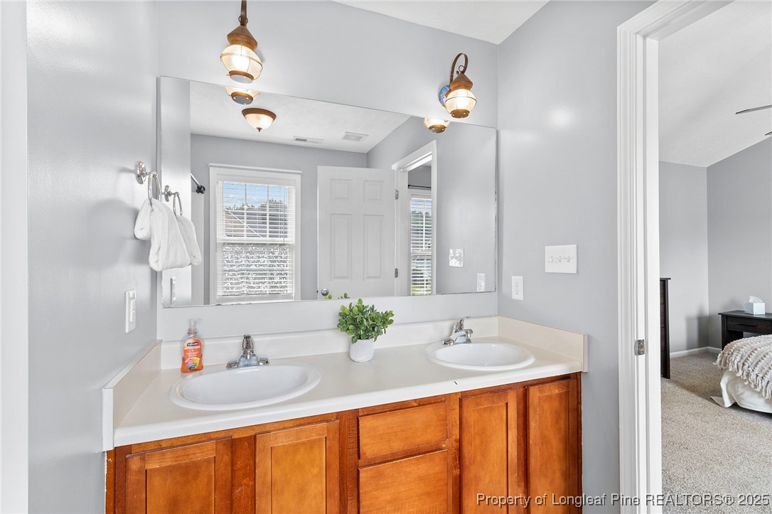 198 Cape Fear Road Raeford, NC 28376 - Photo 20 of 32 a bathroom with a sink and a mirror