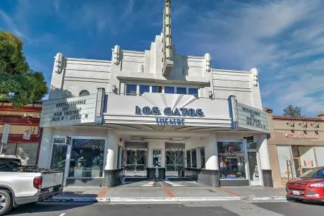 a view of a building with a large windows