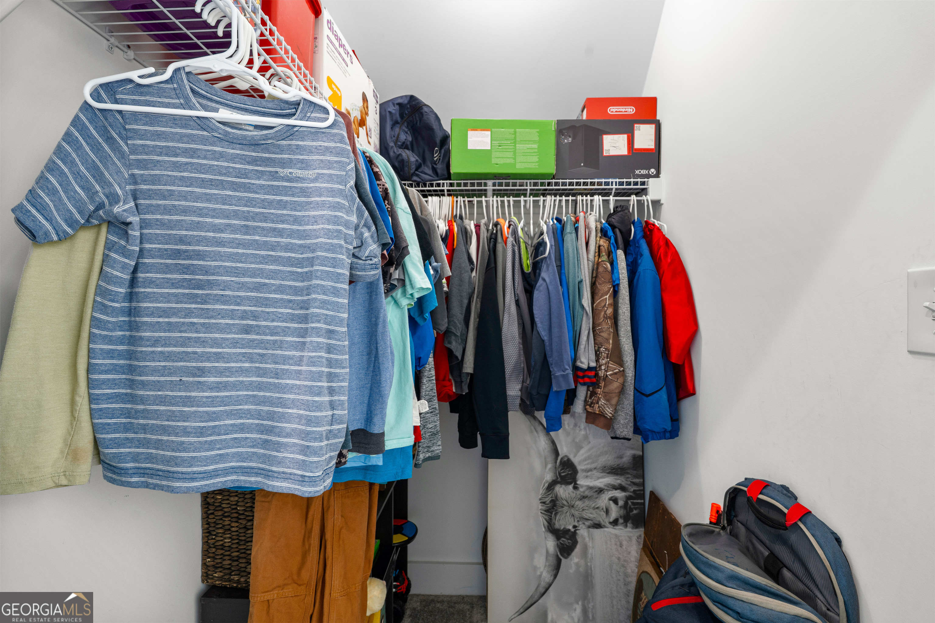 197 Dunn Road Molena, GA 30258 - Photo 44 of 76 a view of walk in closet with clothes