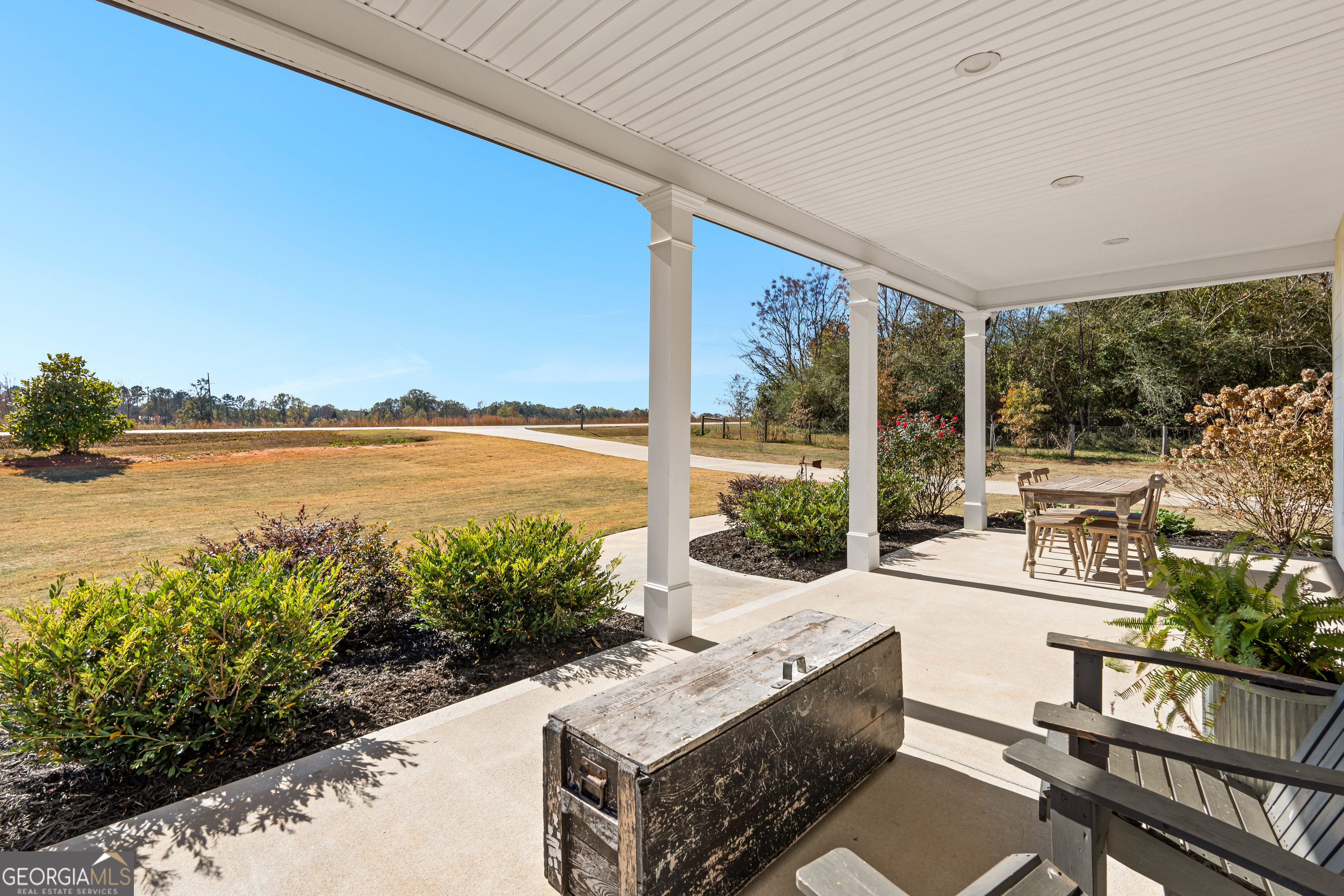 197 Dunn Road Molena, GA 30258 - Photo 8 of 76 a view of swimming pool with outdoor seating and a garden