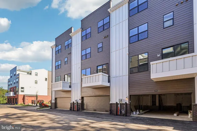 an aerial view of multiple house