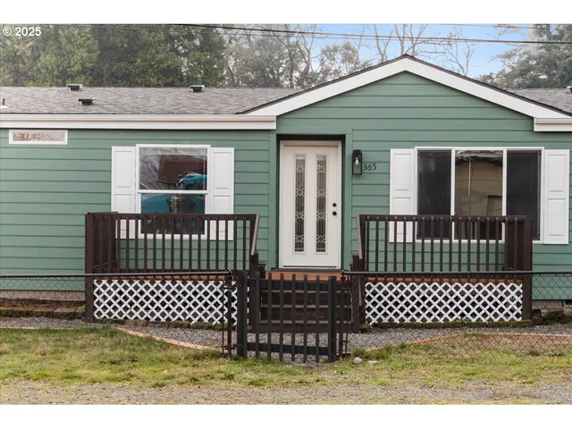 a front view of a house