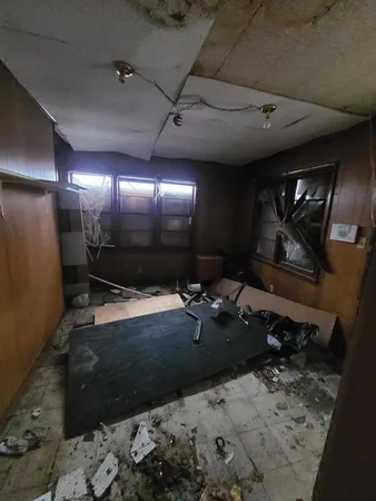a view of a livingroom with a stove