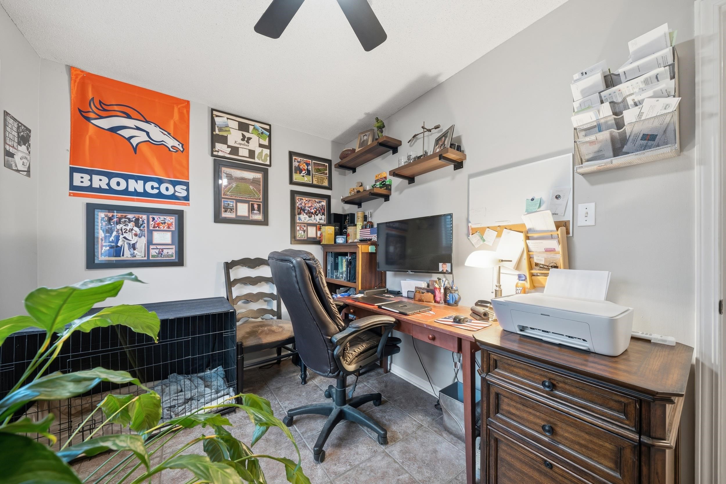 307 John Cove Collierville, TN 38017 - Photo 9 of 25 Office with ceiling fan and light tile patterned floors
