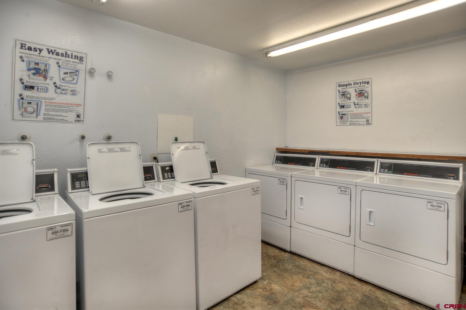 1135 Florida Road, Unit C27 Durango, CO 81301 - Photo 12 of 16 a utility room with dryer and washer