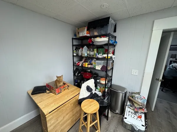 a close view of closet