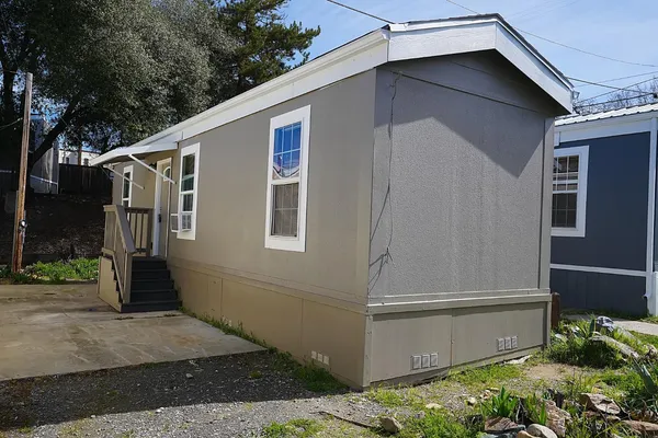 a side view of a house