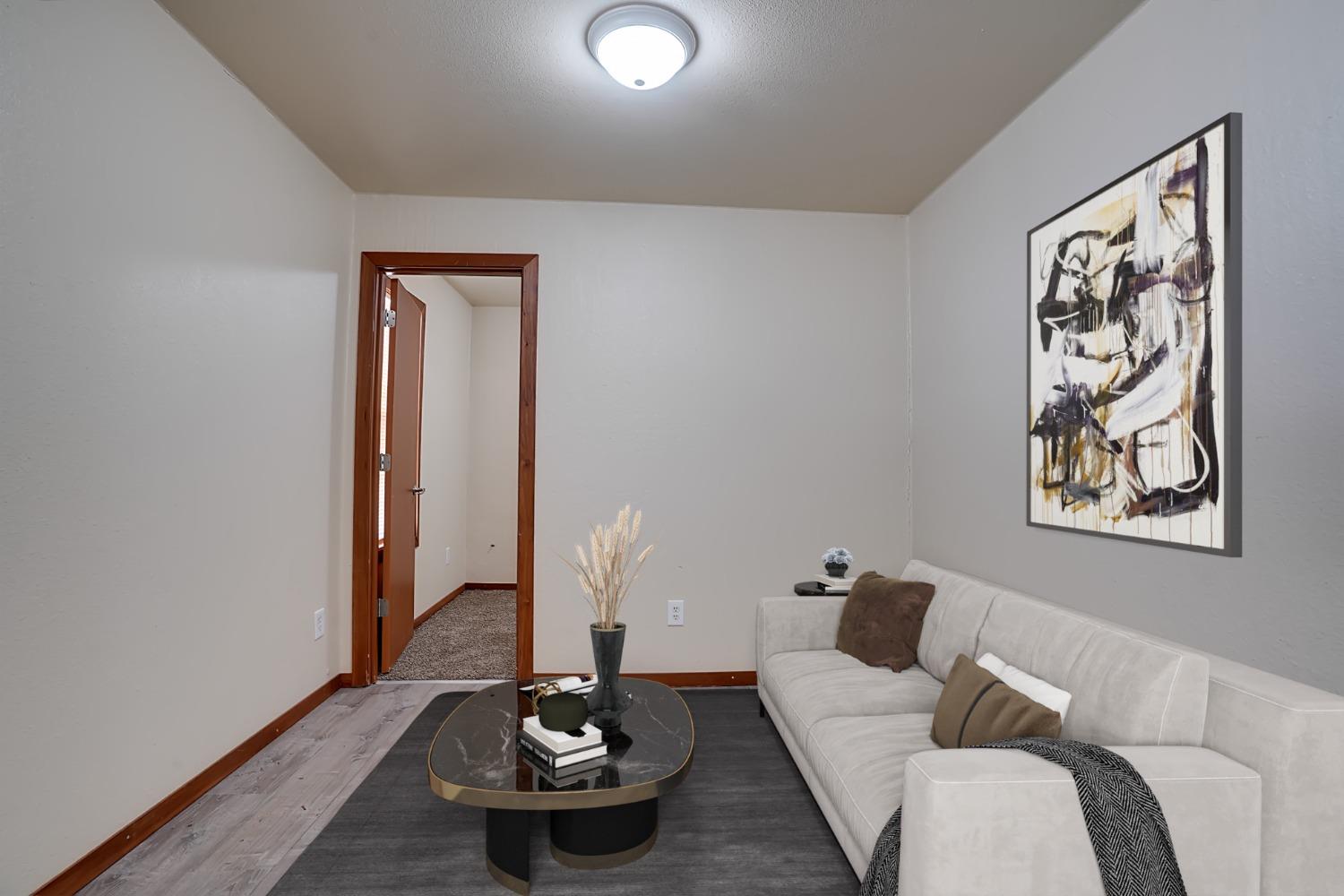 607 Mountain Ranch Road, Unit 2 San Andreas, CA 95249 - Photo 7 of 16 a living room with furniture and wooden floor