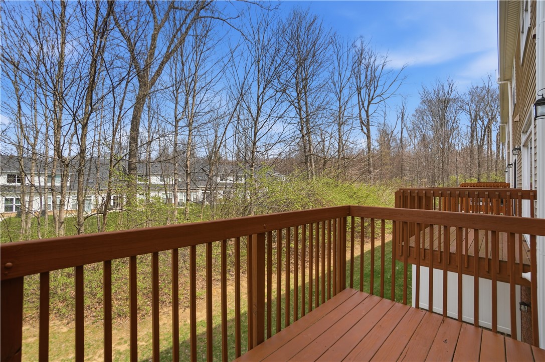 4294 Straight Arrow Road Dayton, OH 45430 - Photo 33 of 41 Enjoy tranquil woodland views from this inviting outdoor deck.