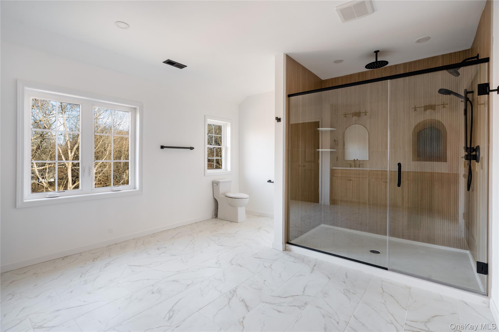 317 Hynes Road Poughquag, NY 12570 - Photo 10 of 12 Full bath with a shower stall and marble finish flooring