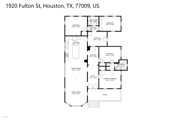 $449,000 | 1920 Fulton Street, Houston, TX 77009