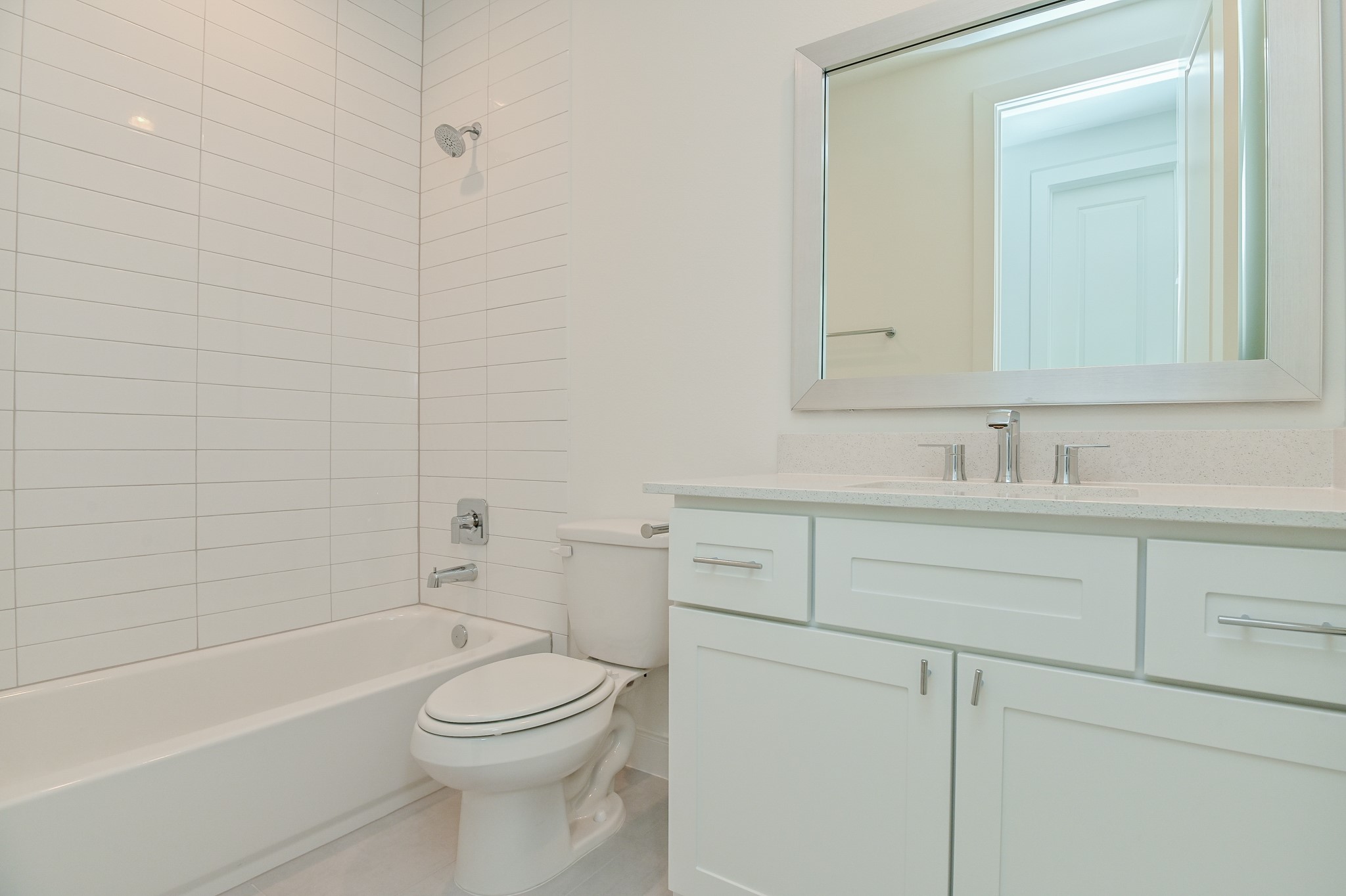 4619 Maxie Street Houston, TX 77007 - Photo 40 of 45 a bathroom with a sink a toilet and shower