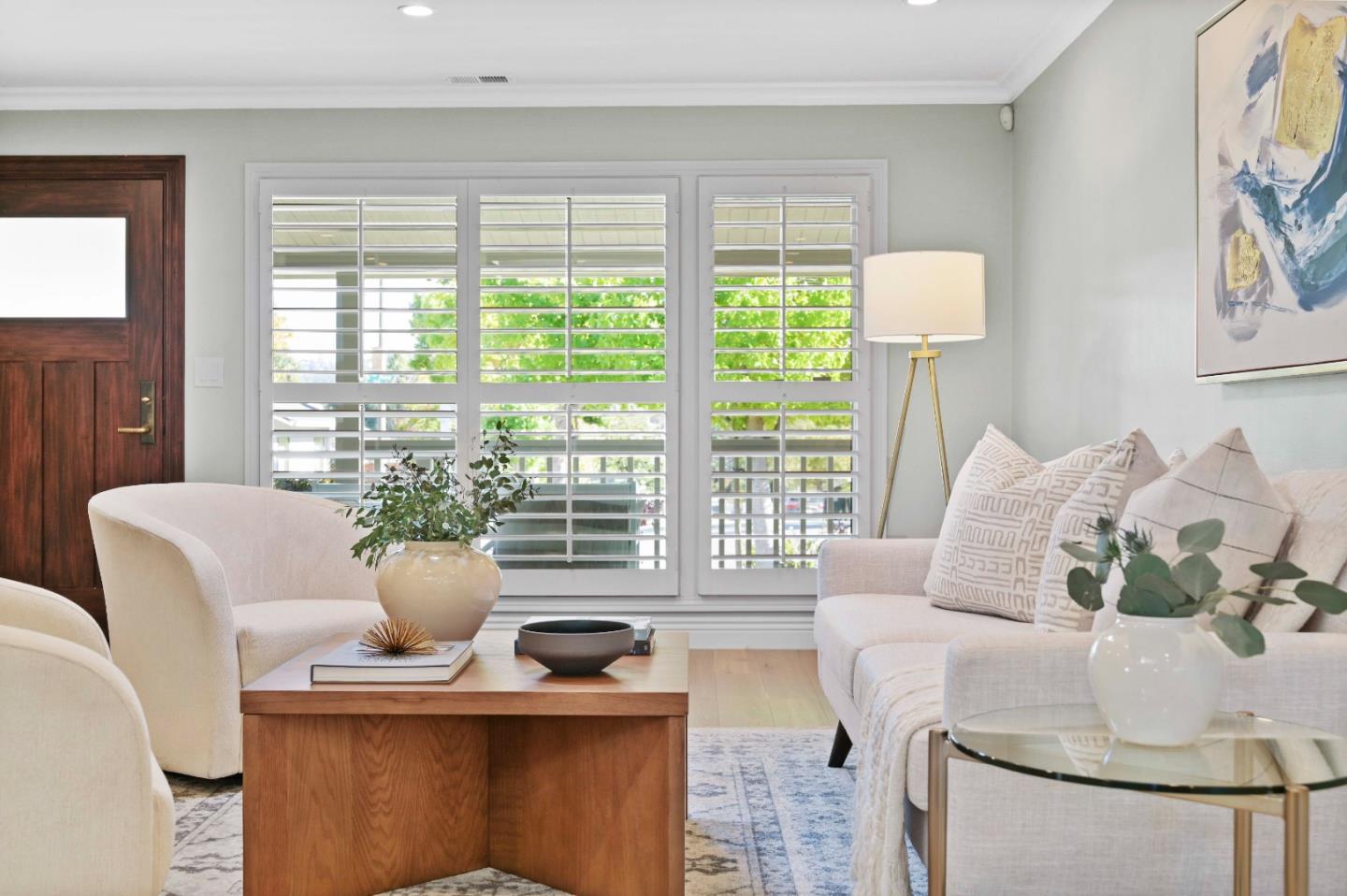 754 26th Avenue San Mateo, CA 94403 - Photo 27 of 57 a living room with furniture a table and a potted plant