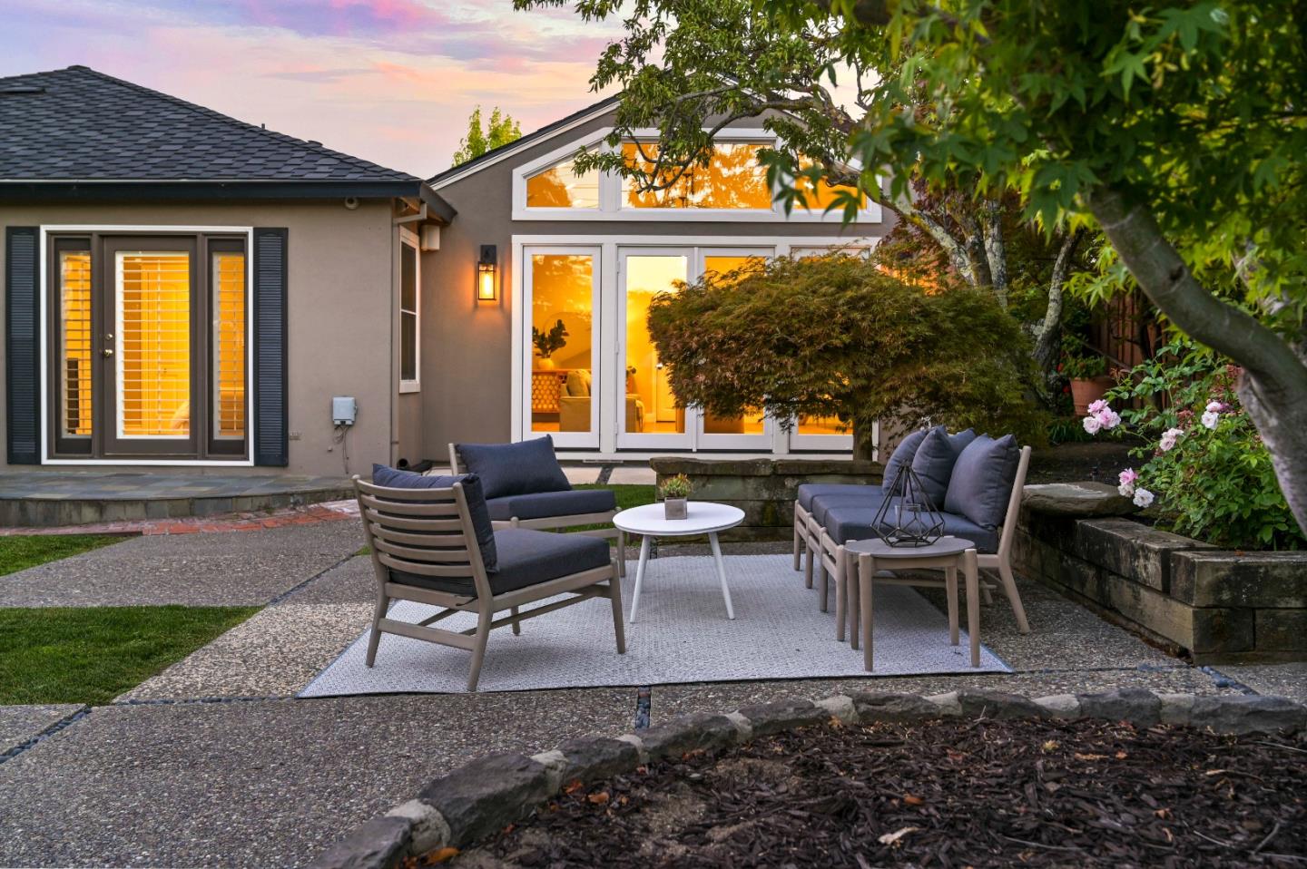 754 26th Avenue San Mateo, CA 94403 - Photo 9 of 57 a view of a patio with table and chairs and potted plants