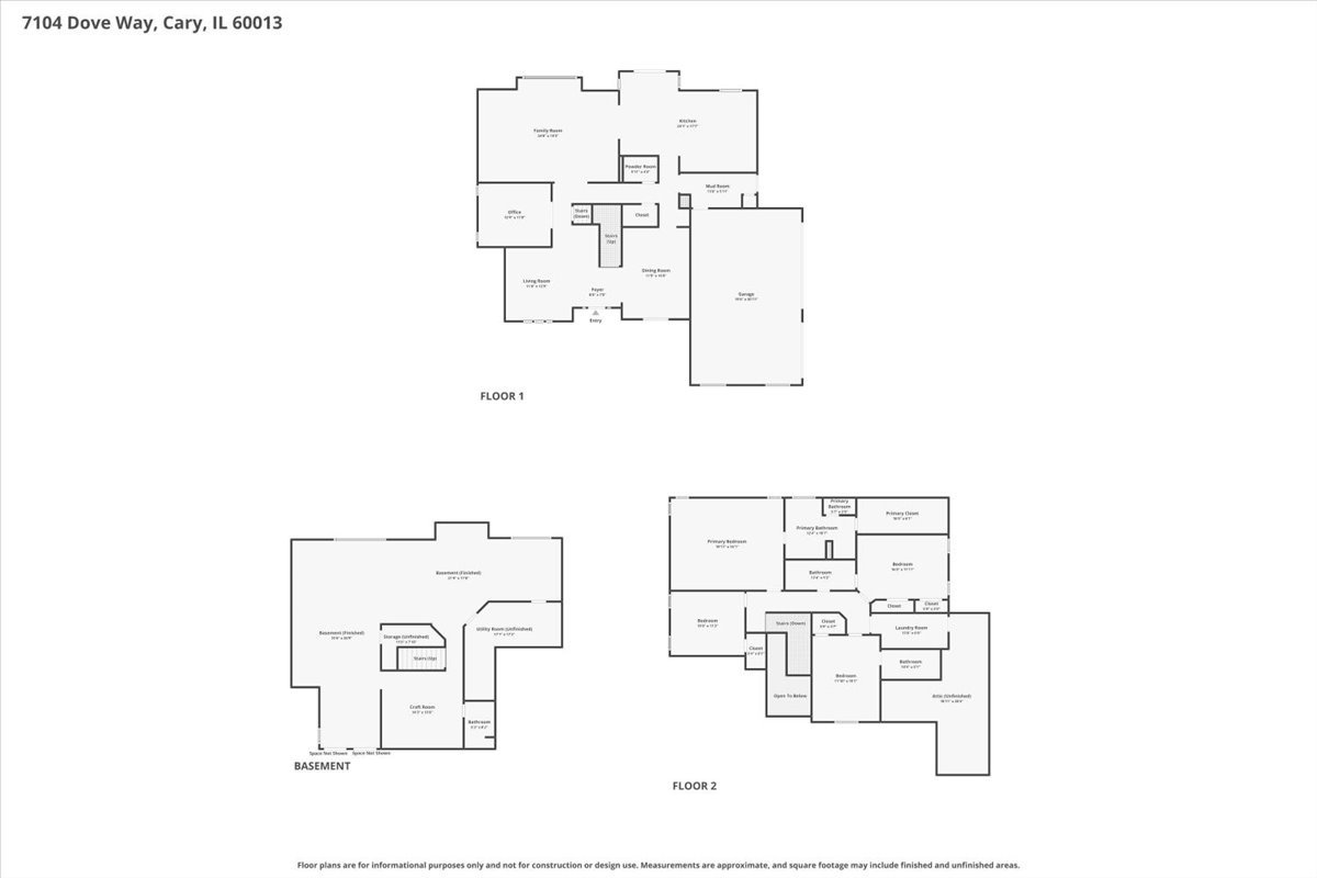 7104 Dove Way Cary, IL 60013 - Photo 82 of 82 a picture of floor plan