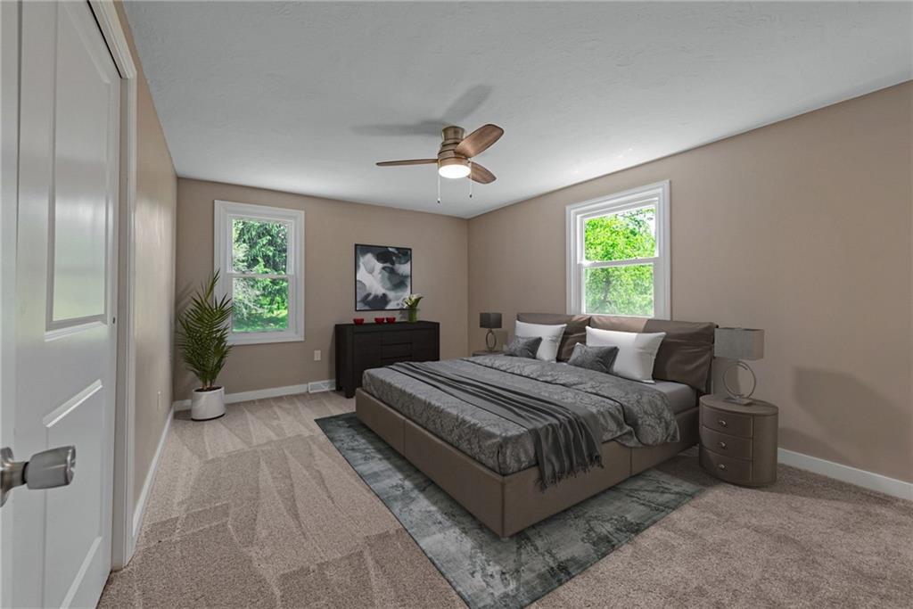 166 McConnell Road McDonald, PA 15057 - Photo 13 of 25 a living room with a bed furniture and a window