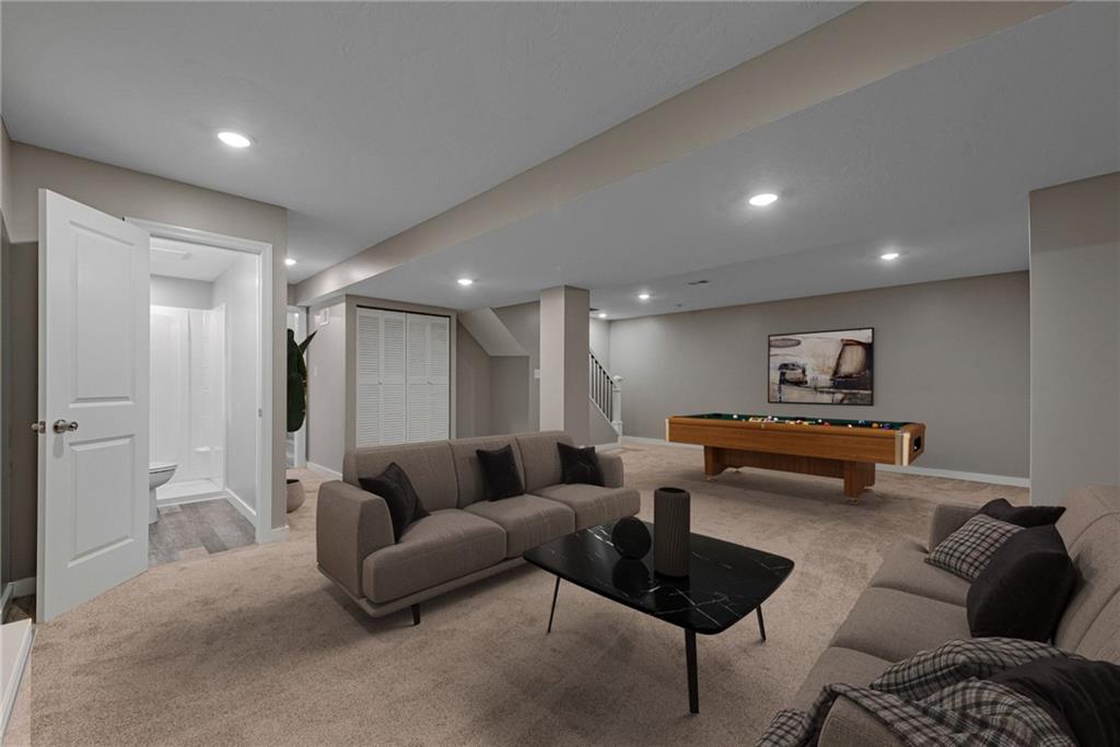 166 McConnell Road McDonald, PA 15057 - Photo 19 of 25 a living room with furniture and a wooden floor