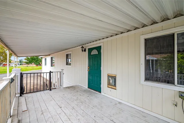 a house view with a garden space