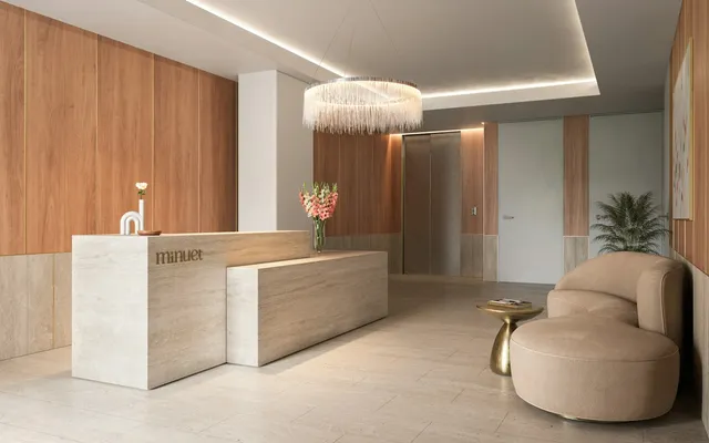 a balcony with a bench and a bench