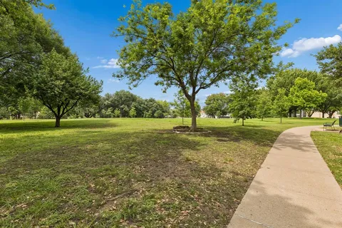 a view of park with trees