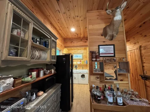a kitchen with lots of counter top space