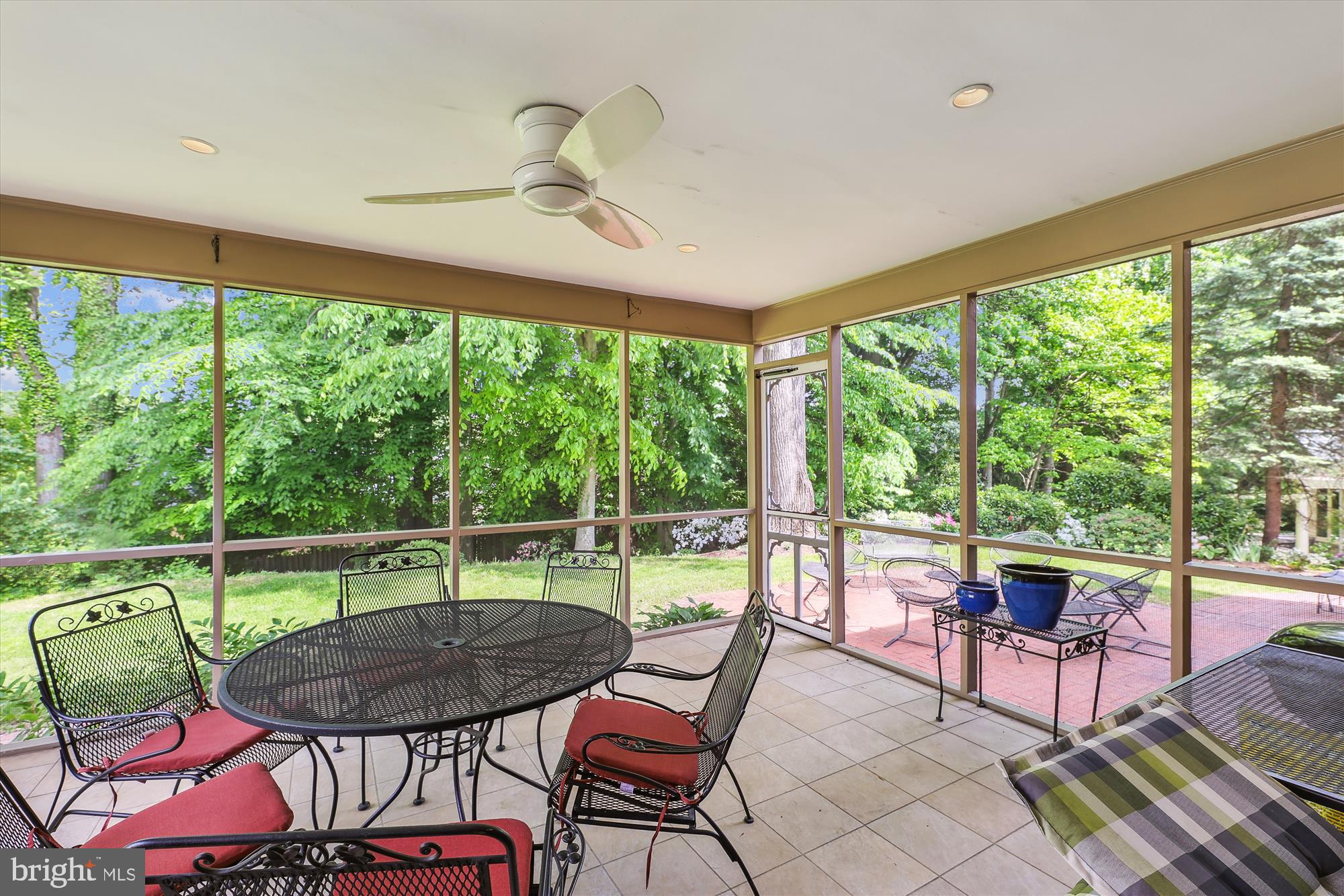 6324 Lenox Road Bethesda, MD 20817 - Photo 16 of 40 Enclosed porch w recessed lights and Fan (15'x12')