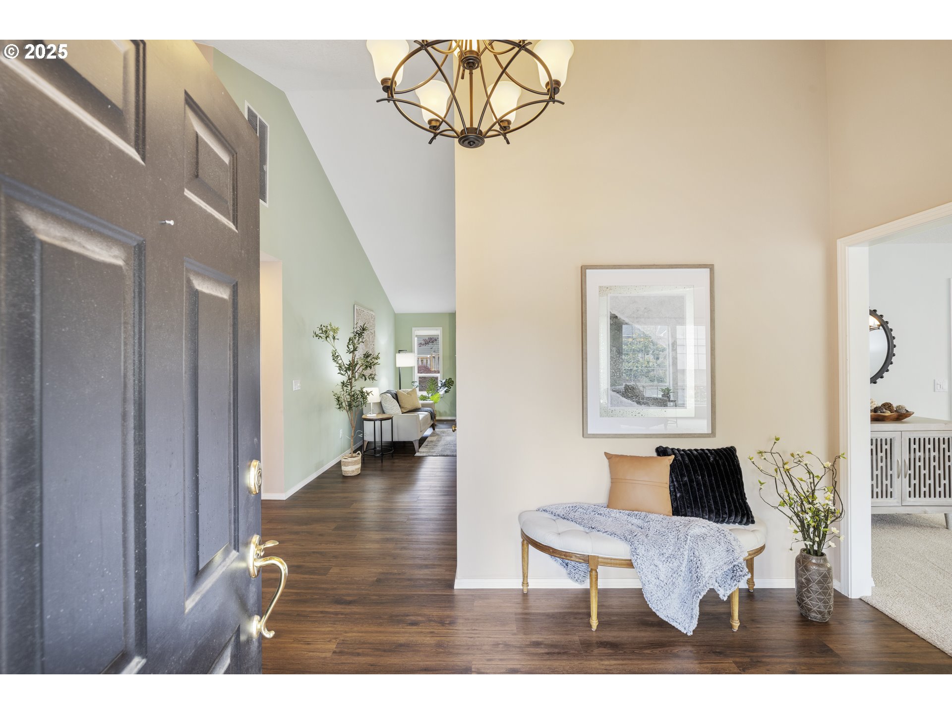 28519 Southwest Cascade Loop Wilsonville, OR 97070 - Photo 4 of 38 a view of livingroom with furniture and wooden floor