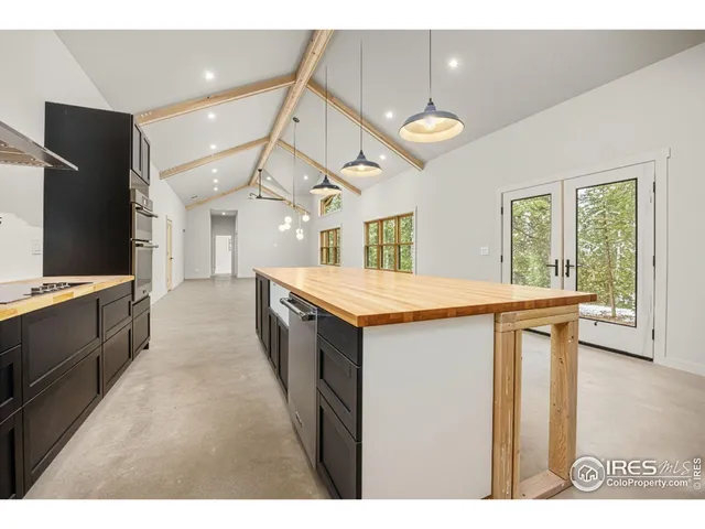 a kitchen with counter top space and a sink
