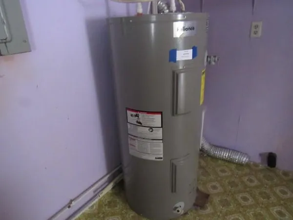 a view of water heater room