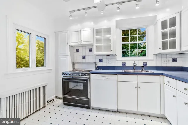 a kitchen with stainless steel appliances a stove a sink and a microwave