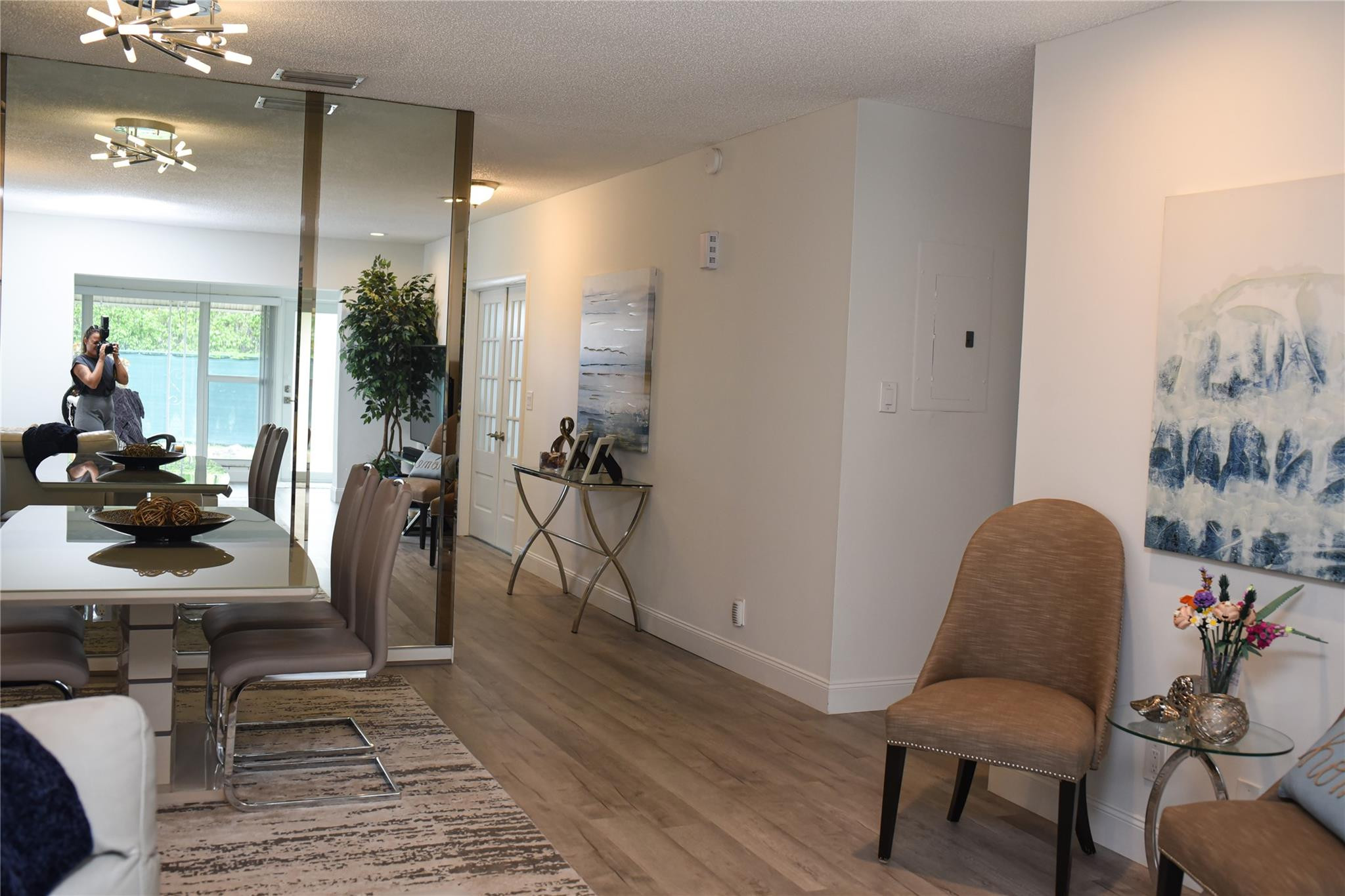 20932 Sedgewick Drive, Unit 400 Boca Raton, FL 33433 - Photo 3 of 34 a view of a workspace with furniture and a livingroom