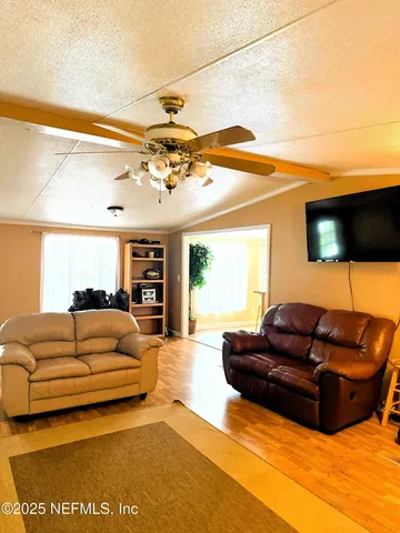 a very nice looking room with a large window